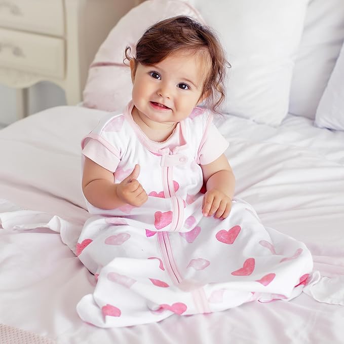 Mama Cheetah Baby Sleep Sack 0.5 TOG, Organic Cotton Baby Wearable Blanket with Two-Way Zipper, Swaddle Transition Baby Sleeping Bag for Newborn Infant Toddler Boy Girl, 18-24 Months