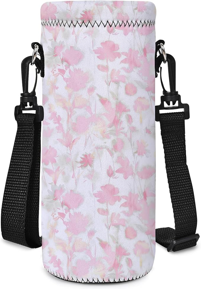 AUPET Water Bottle Bag Carrier,24oz/32oz Insulated Neoprene bottle Sling Holder Case Pouch Cover for 1000ML/750ML Bottles with Shoulder Strap for walking