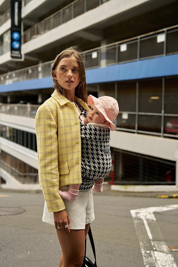 GROWNSY Baby Carrier Newborn to Toddler, Ergonomic Baby Toddler Carrier Slings Wraps with Head Support, Easy to Wear, Infant Carrier Baby Gift, Travel and Hiking Friendly,for 7 to 44 lb(Houndstooth)