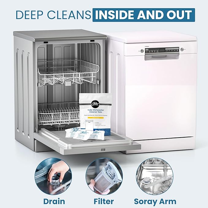 Fuller Dishwasher Cleaner Tabs - Lemon Scent (2)