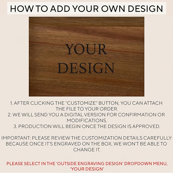 Graduation Boxes 2025 - Personalized Graduation Gifts for Him Her, Engravable High School Memory Box Organizer Boys Girls, Memorabilia Time Capsule, Wood Keepsake Chest Congrats Grad, 11.5x8.5x5.5 in