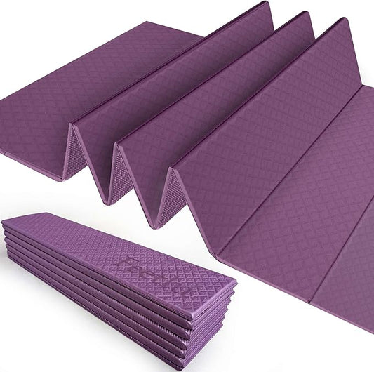 Foldable Yoga Exercise Mat – Lightweight, Anti-Slip, and Easy to Store for Yoga, Pilates, Home Workouts, and Floor Exercises