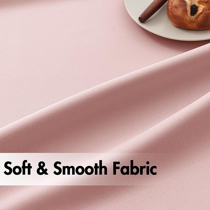 ANRODUO Light Pink Blackout Curtains for Girls Bedroom Living Room, Back Tab Rod Pocket Pinch Pleated Thermal Insulated Room Darkening Curtains 63 Inches Long 2 Panels, 42 x 63 Inch