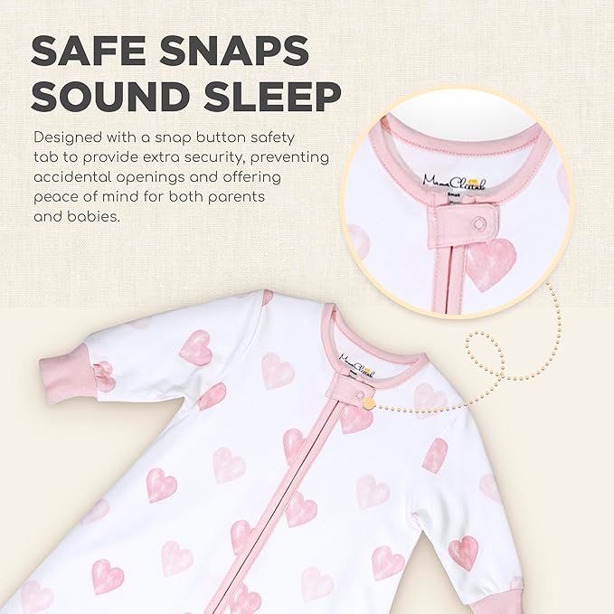 Mama Cheetah Baby Sleep Sack with Sleeves, 0.5 TOG Organic Cotton Wearable Blanket and Two-Way Zipper, Swaddle Transition Long Sleeve Sleeping Bag for Newborn Infant Toddler, 18-24 Months