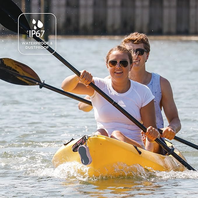 Altec Lansing Baby Boom XL - Waterproof Bluetooth Speaker, Wireless & Portable Speaker for Travel & Outdoor Use, Deep Bass & Loud Sound, 1 Pack, Pink