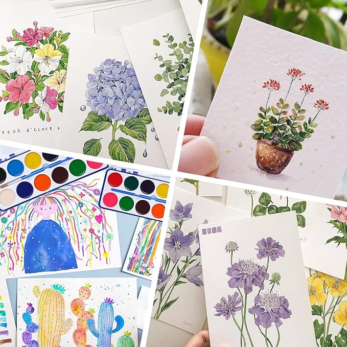 6 Pack Watercolor Paint Set for Kids, 12 Colors Watercolors Paints with Paint Brush, Kids Watercolor Paint Set for Party Favor, Classroom.