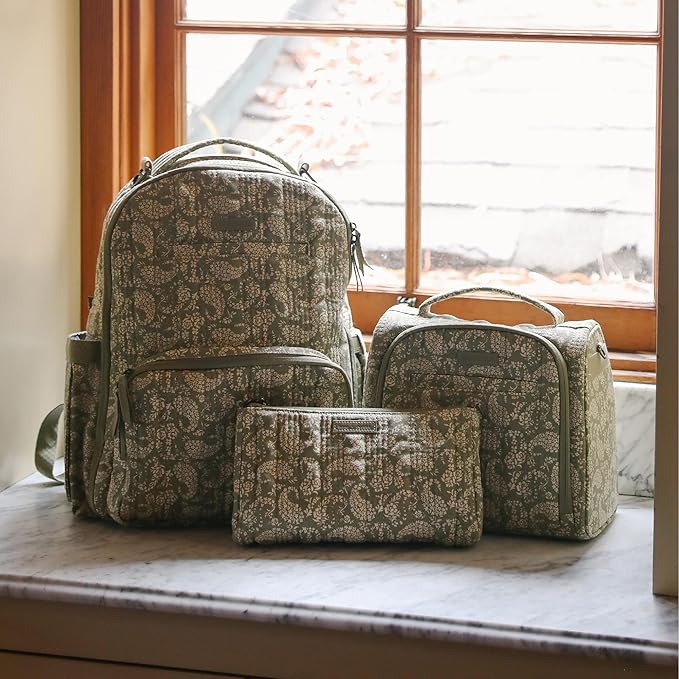 JuJuBe x Sazan Hendrix - New Insulated Bottle Bag, Breastmilk Storage Bag for Baby Bottles, Travel Waterproof Insulated Lunch or Cooler Bag for Nursing, Milk, Snacks, Paisley Floral, Mother's Day Gift