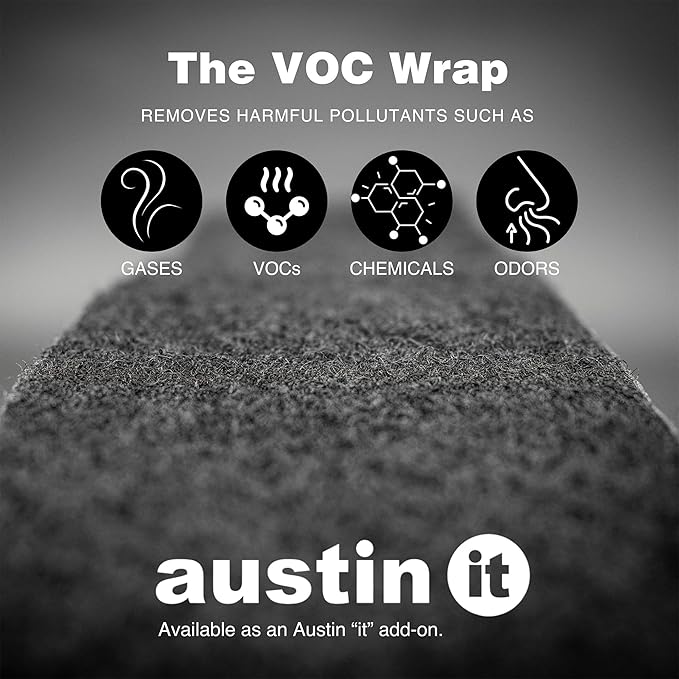 Austin Air it Room Air Purifier with VOC Carbon Wrap Air Filters - Personal Air Filter Single Room Air Purifiers - Portable Allergy Purifier - Stylish Tabletop Purifier for Dust, Model C100CC1