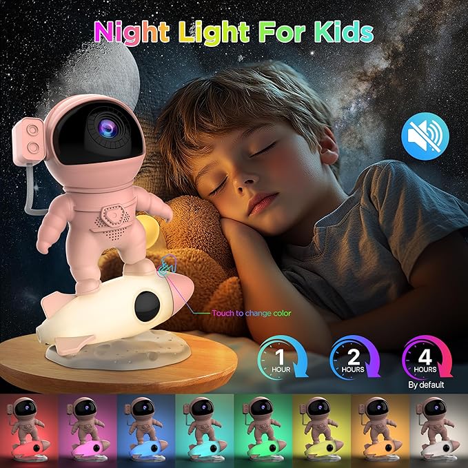 Galaxy Projector, 12 in 1 HD Planetarium Astronaut Galaxy Projector for Bedroom, Galaxy Star Night Light Projector for Kids Adults Gaming Room/Party/Home Décor