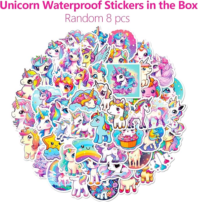 Kids Bike Helmet with Knee Elbow Wrist Pads Guards,Pink,for Ages 2-3-5-8-14,Sports Bicycle,Skate Scooter,Rollerblading with Unicorn Sticker