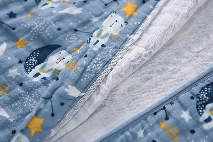Baby Sleep Sack 12-24 Months Wearable Blanket for Babies 100% Organic Cotton 2-Way Zipper YKK 0.5 TOG Toddler Sleeping Sacks 1-2 T Bears