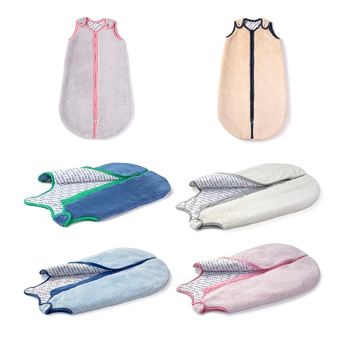 baby deedee Sleep Nest Teddy Baby Sleeping Bag, Pink, Small (0-6 Months)