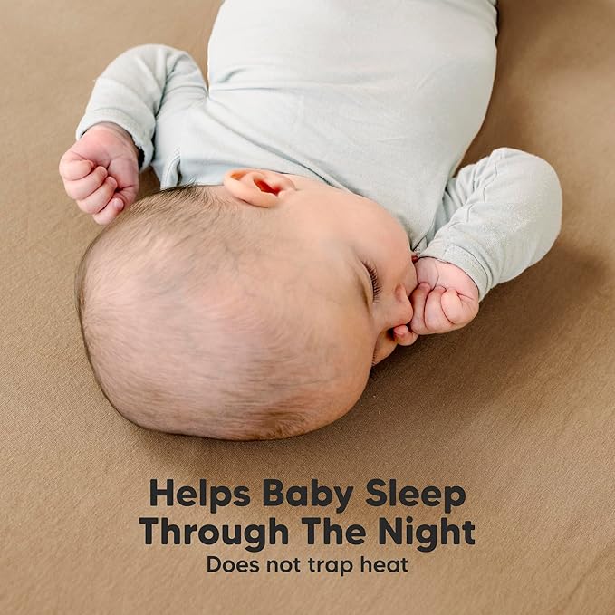 KeaBabies 2-Pack Organic Crib Sheets for Boys, Girls - 52x28 Fitted Crib Mattress Sheet Neutral, Breathable Jersey Cotton Cover for Baby Bed, Toddler Mattress, Soft & Cute Prints (Pecan)