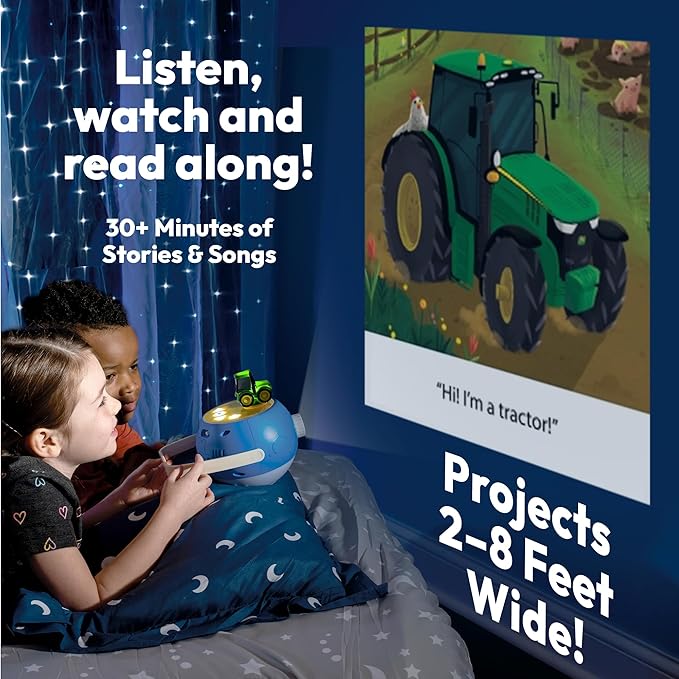 John Deere Tractor Figurine Cartridge – Projects 5 Farm Stories and 5 Songs, Over 30 Minutes of Audio Content | Gift and Toy for Ages 3+