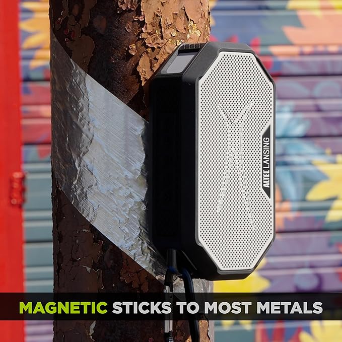 Altec Lansing Portable Bluetooth Speaker HYDRAMINI 2.0, IP67 Waterproof, Portable Speaker, 12h Playtime, Wireless Pairing, USB-C Quick Charge, Magnetic Bluetooth, Voice Assistant Integration