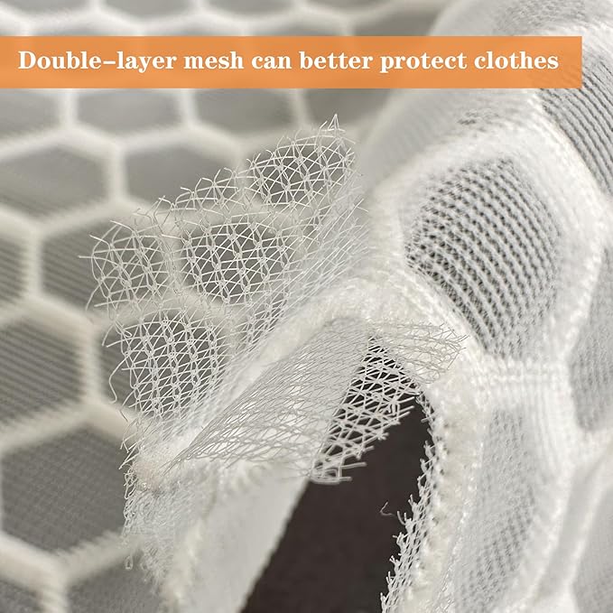 6 Pack Laundry Bag, Durable Big Honeycomb Mesh Laundry Bags Suitable for Delicate Clothes Washing (3 Large, 3 Medium)