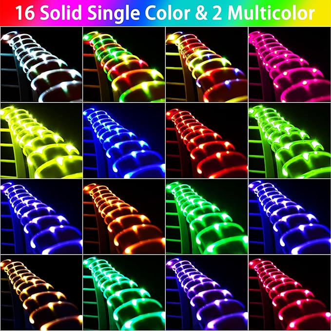49FT Solar Rope Lights Outdoor Waterproof, 18 Colors Changing 150 LEDs Fairy String Lights USB & Solar Powered with Remote, Multicolor Tube Light for Outside Trampoline Yard Christmas Decor