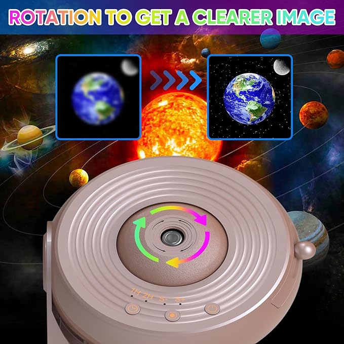 Galaxy Projector, 12 in 1 Planetarium Galaxy Star Projector for Bedroom, 360° Rotating Galaxy Star Night Light Projector for Kids, Home Theater, Ceiling, Room Decoration, Pink, ‎BL-DQY02
