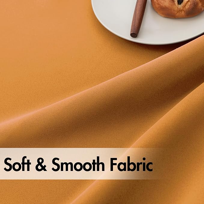 ANRODUO Back Tab Blackout Curtains for Bedroom Living Room, Rod Pocket Pinch Pleated Thermal Insulated Room Darkening Curtains 72 Inches Long 2 Panels, Mustard Yellow, 42 x 72 Inch