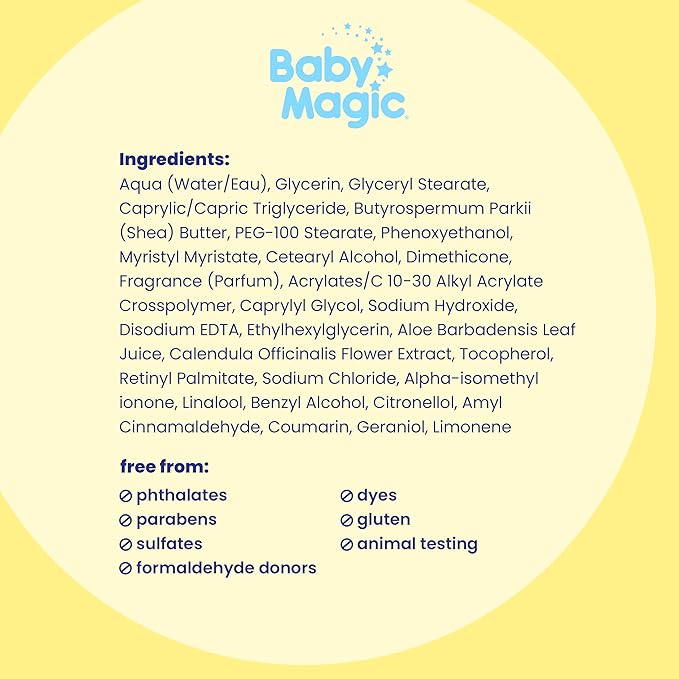 Baby Magic Creamy Whipped Butter | Helps Keep Skin Feeling Healthy and Baby Soft | Hypoallergenic | 8.4 fl oz.