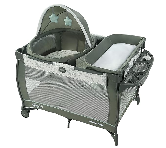 Graco Pack 'n Play Travel Dome Playard | Includes Travel Bassinet